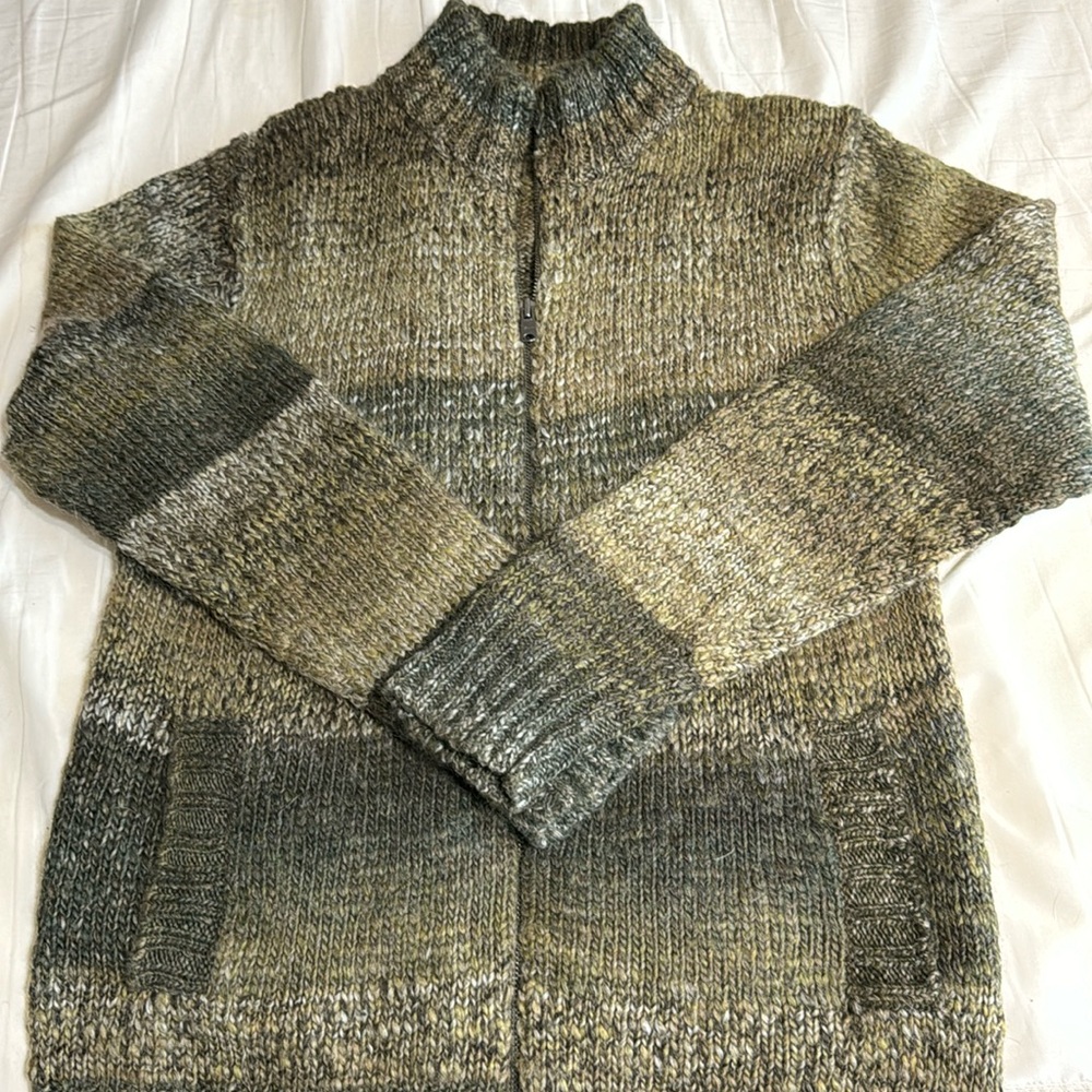 Marc Anthony zip front sweater